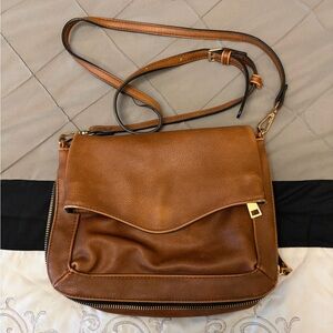 Moda Luxe Tan and Black Patterned Bag